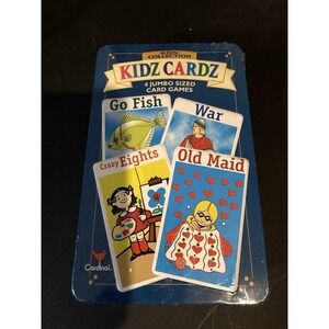 Kids Collection Kidz Cardz 4 Jumbo Sized Card Games 2000 Cardinal New Sealed